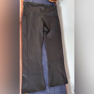 Champion Black Cropped Flair Performance Pants SZ L